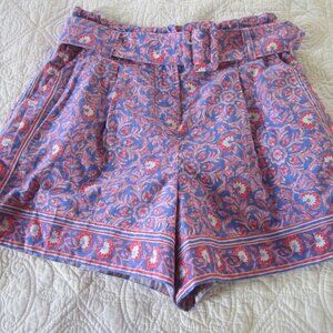 Vineyard Vines Shorts 0 Katama Tile Belted Floral Pockets